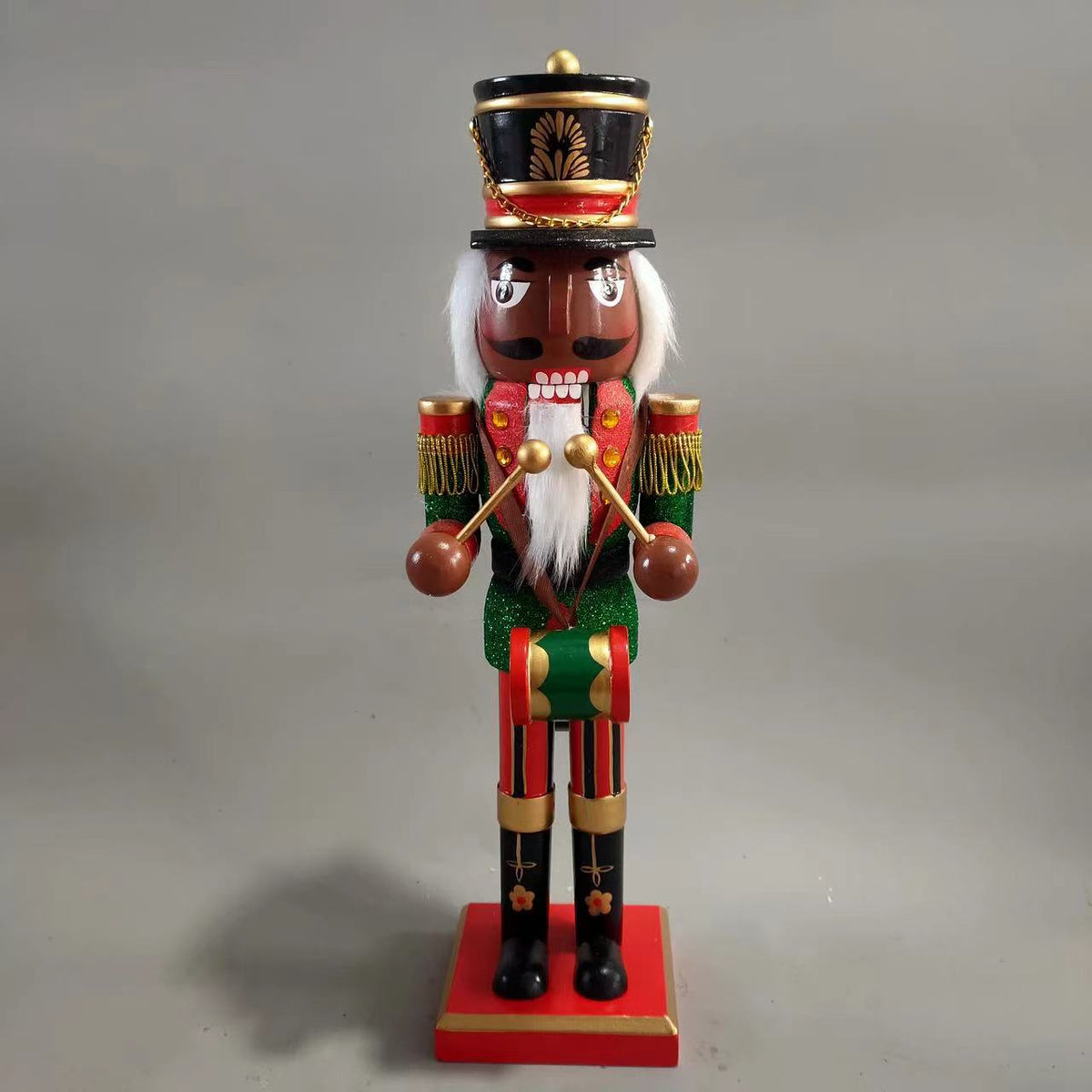 Nussknacker-Figur aus Holz mit Umhang, 38 cm