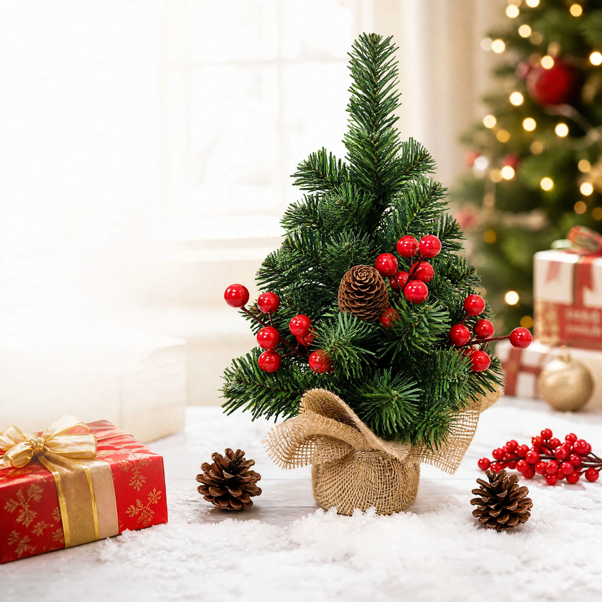 Mini-Weihnachtsbaum für Tischdekoration, 30 cm, PVC