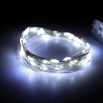 USB-LED-Kupferdraht-Lichterkette mit Fernbedienung