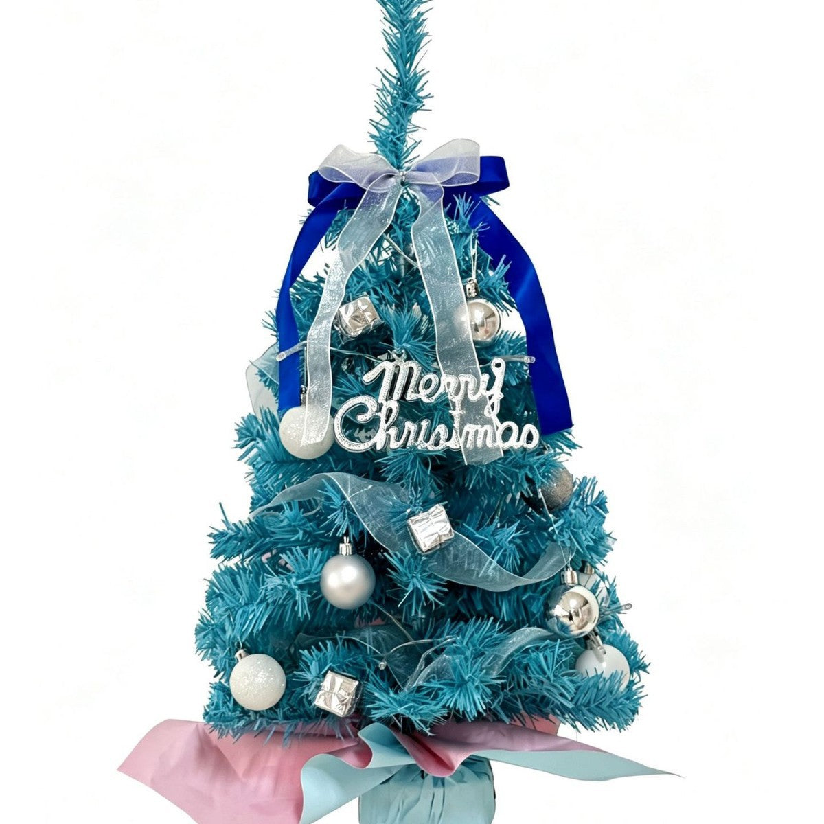 Miniatur-Weihnachtsbaum-Set mit Beleuchtung