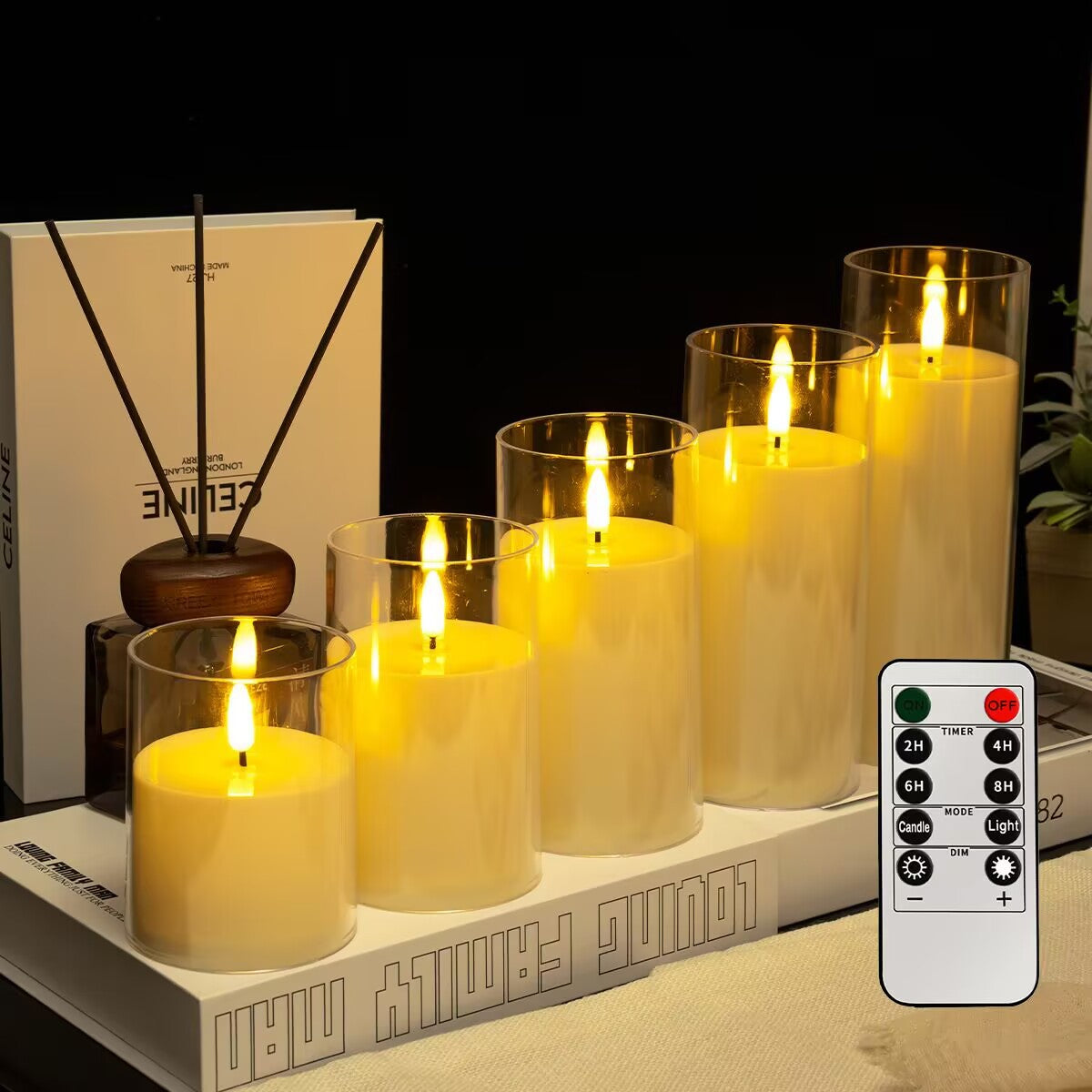LED-Echtwachs-Optik Kerzen, verschiedene Sets