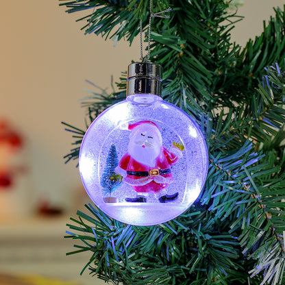 Dekorative, beleuchtete Weihnachtskugel zum Aufhängen