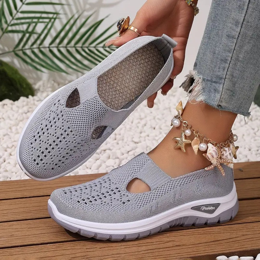 Vellora – Damen Mesh Slip-On Komfort Sneaker