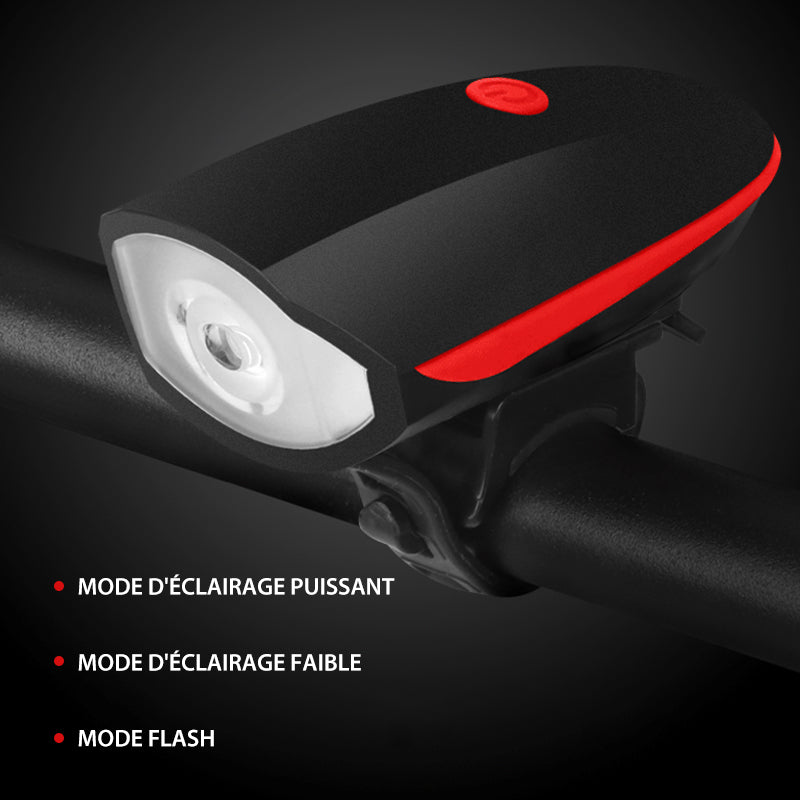 Wiederaufladbare USB-Mountainbike-Frontleuchte | Brehn
