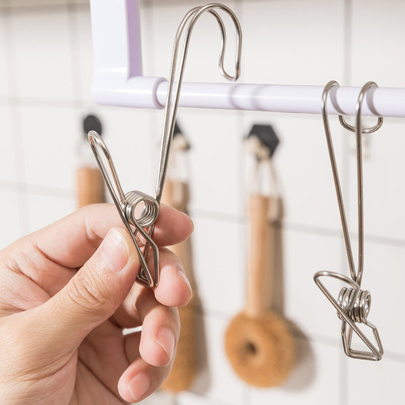 Brehn | Stainless Steel Metal Long Tail Clip (6 pcs/set)