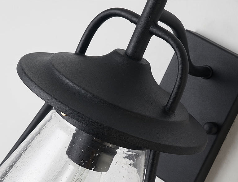 Wasserdichte Glasscone-Schirm 1-Licht Außenwandlampe | Brehn