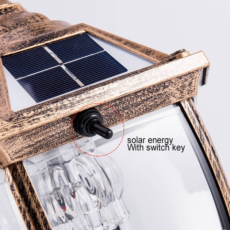 Outdoor Solar Wasserdicht Aluminium Glas 1-Lampe Rasen Landschaftslicht | Brehn