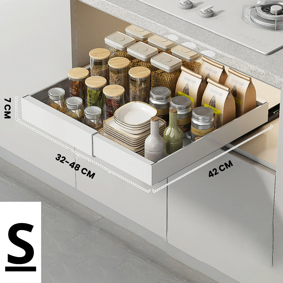 FlexiShelf Pro — Endlich perfekte Ordnung, die dir den Küchenalltag erleichtert | Brehn