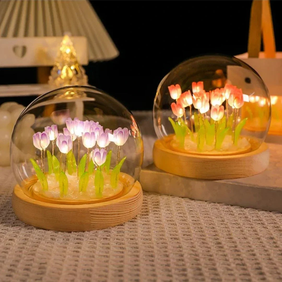 Glasglocke Tulpenlicht | Brehn