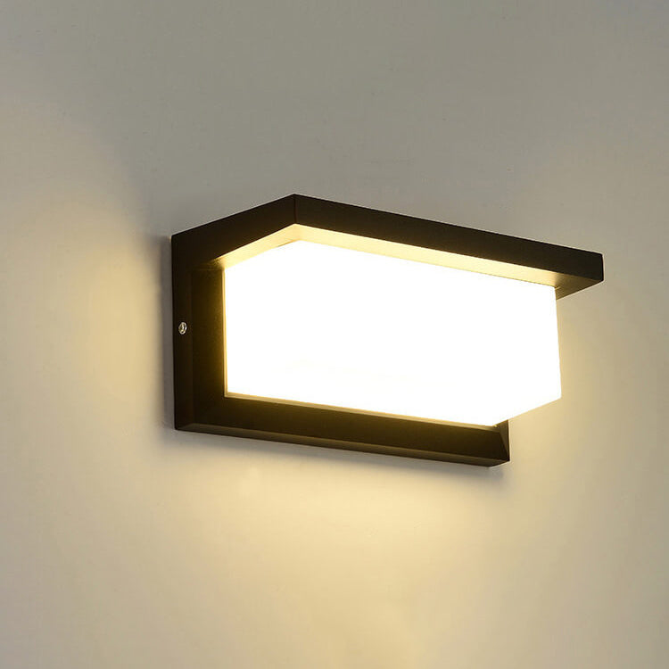 Moderne kreative Geometrie Aluminium Außen wasserdichte LED Wandleuchte Lampe | Brehn