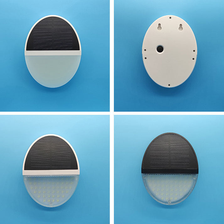 Solar Outdoor Waterproof Round Flat Body Radar Sensor LED Wall Sconce Lampe | Brehn