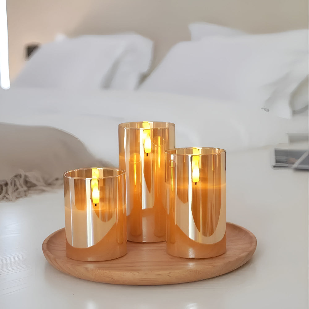 3D Flacker Flameless Kerzen Set | Brehn