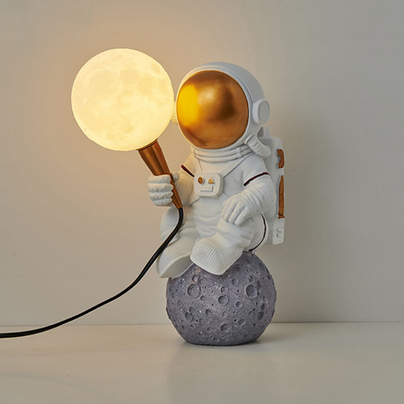 Brehn | CosmoBuddy Astronaut Wandlampe | Kreatives Design | Resin & ABS | LED Schlafzimmerlicht