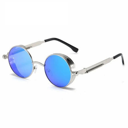 Runde Vintage-Sonnenbrille mit UV400-Schutz und Retro-Design