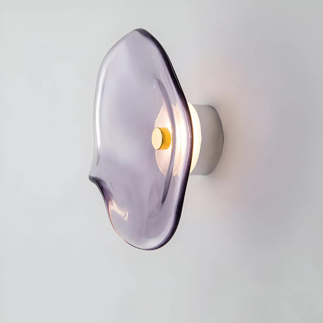Brehn | Gekrüppte Glas Wandlampe