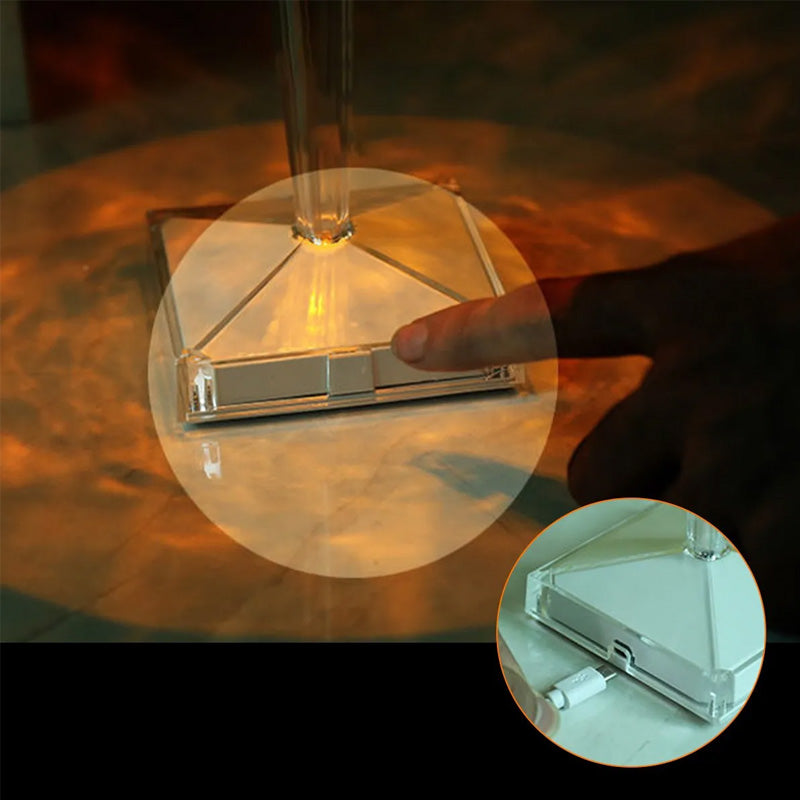 Kristall-Tischlampe | Brehn