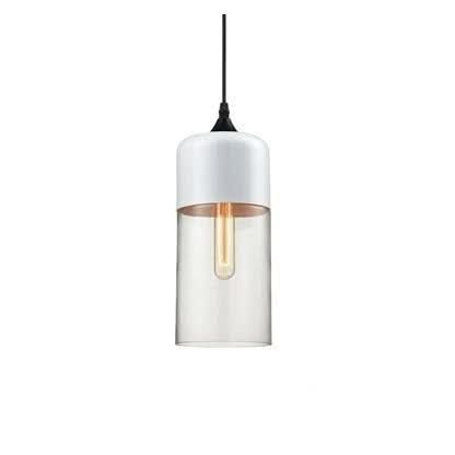 Handgeblasene Pendelleuchte aus Glas und Holz, verstellbar
