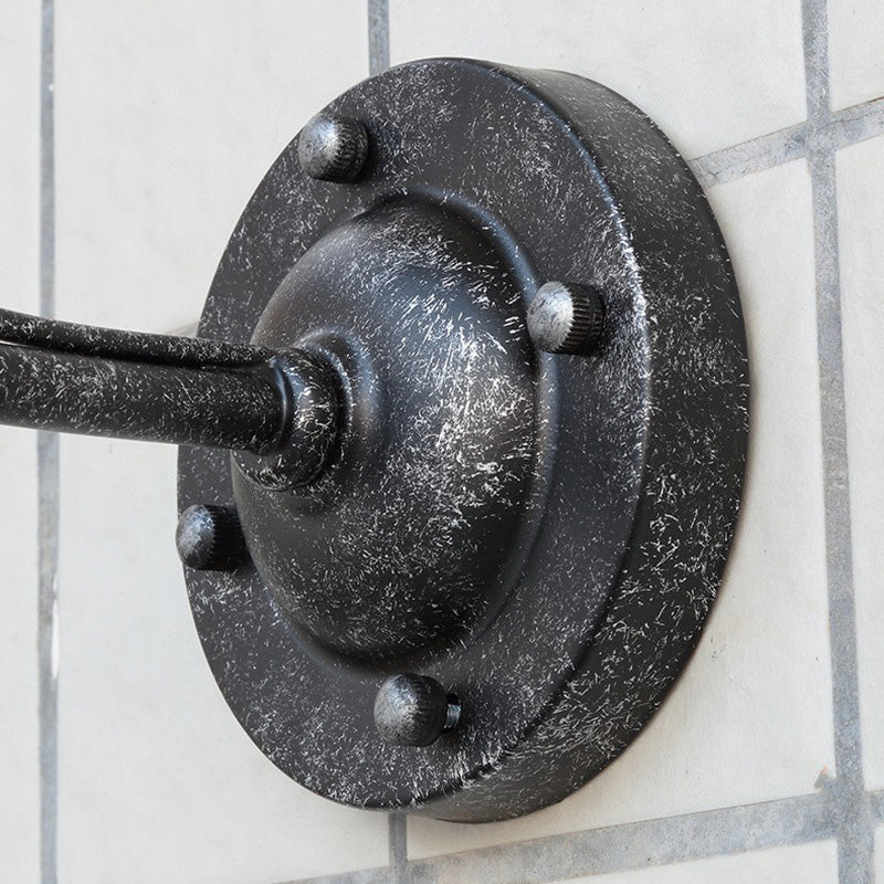 Zeitgenössische Retro Wasserdichte Eisen Runde 1-Licht Wand Sconces Lampe Für Garten | Brehn