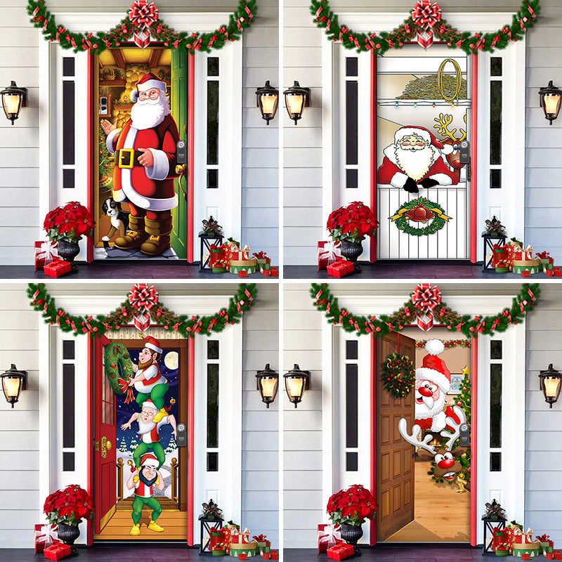 Brehn | Nightmare Before Christmas Außen dekorations Requisiten Weihnachts Elfen Tür Abdeckung