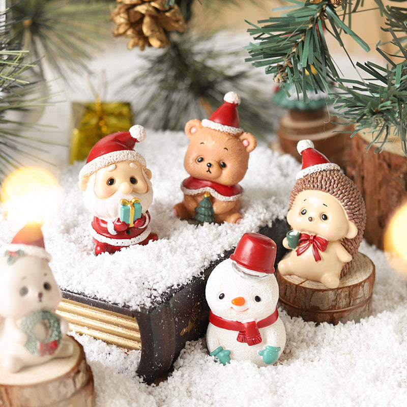 Brehn | Handgefertigte Tier-Weihnachtsmann-Ornamente