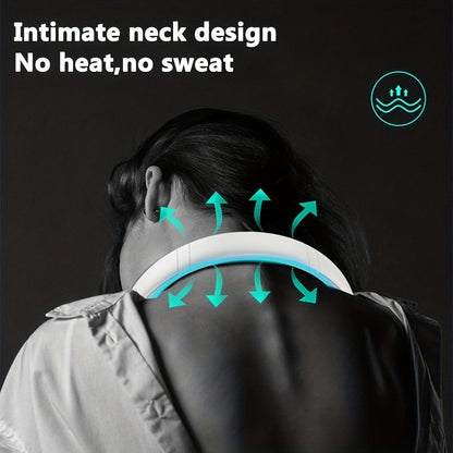 1Pc Neuer Mini Nackenventilator Tragbar Bladeless Hängender Nacken Wiederaufladbarer Luftkühler 3 Geschwindigkeits Mini Sommersportventilatoren | Brehn