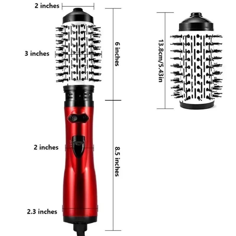 Elektrischer 3-in-1-Haarstyler mit Föhn-, Bürsten- und Lockenstabfunktion