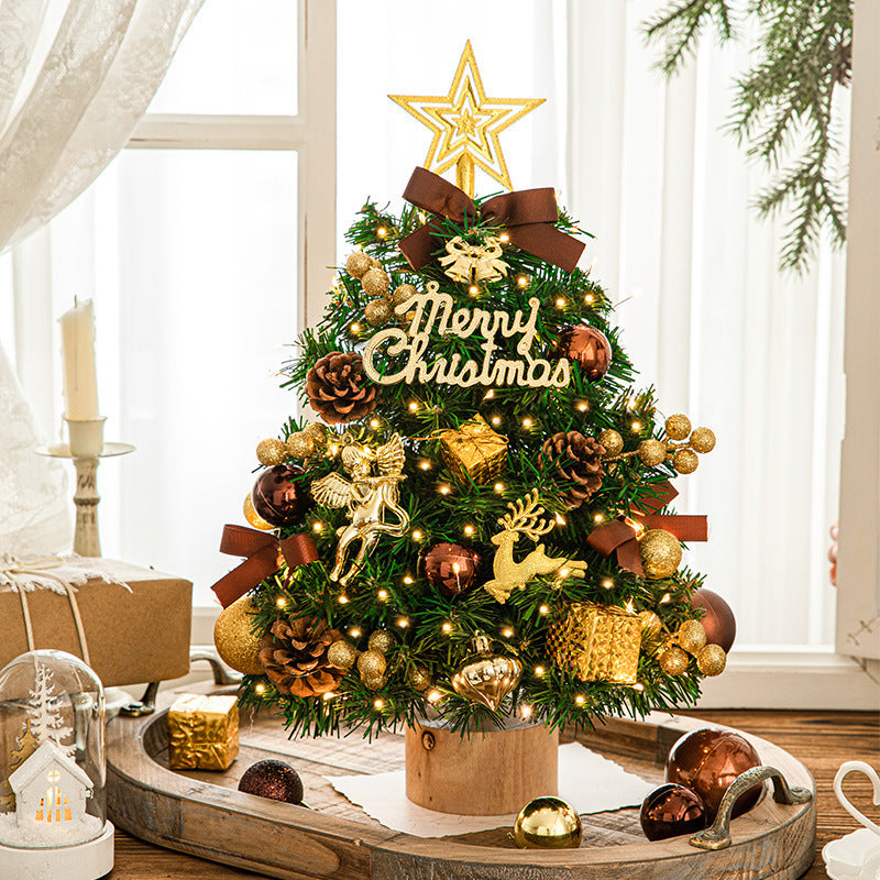 Dekorativer Tisch-Weihnachtsbaum mit Holzständer