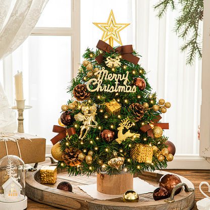 Dekorativer Tisch-Weihnachtsbaum mit Holzständer