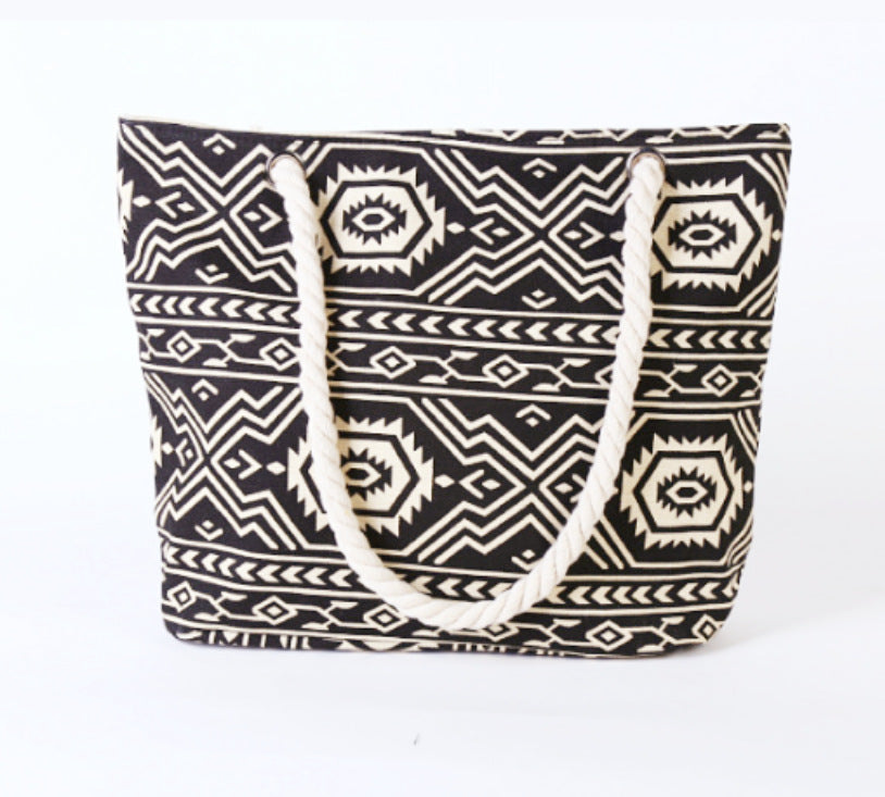 Strandtasche mit Ethnischem Muster Brehn