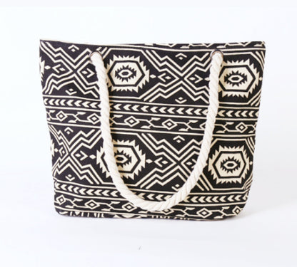 Strandtasche mit Ethnischem Muster Brehn