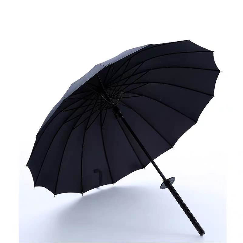 Damen Samurai-Design Faltregenschirm mit ergonomischem Griff Brehn