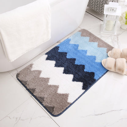 Plüsch Chevron Badematte