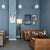 Brehn | Stick On Nordic Effen Behang Grijs-Blauw Makkelijk Peel Off Wandbekleding in Grijs-Blauw