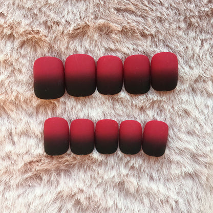 Künstlerisches Ombre Press-On Nagelkunstset