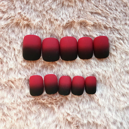 Künstlerisches Ombre Press-On Nagelkunstset