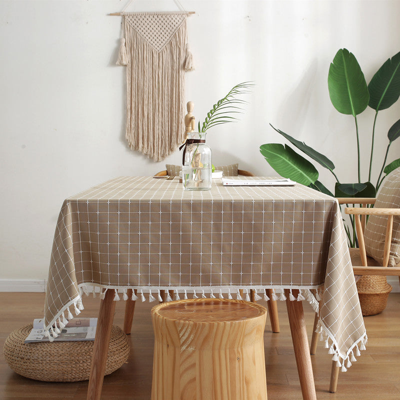 Elegante strukturierte Tischdecke