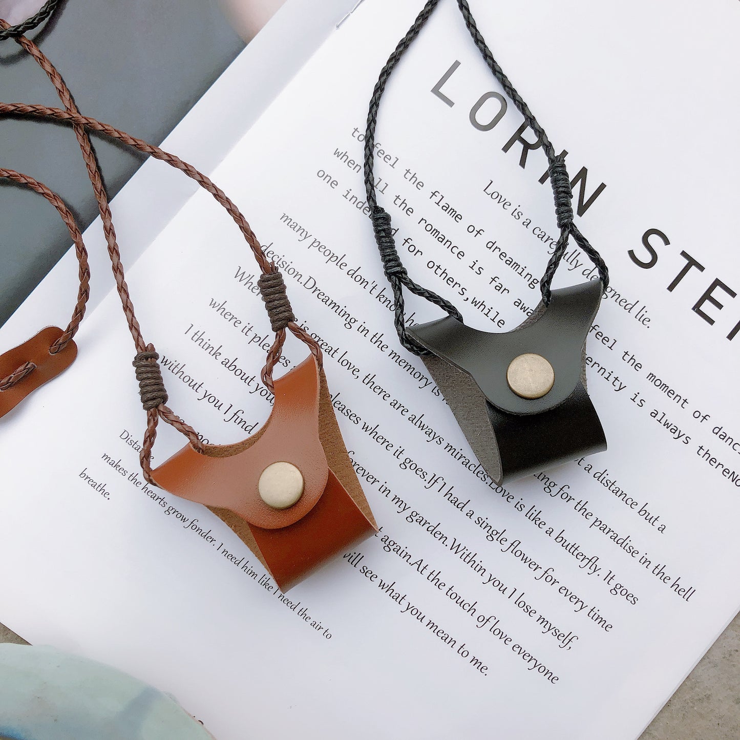 Leder Brillenhalterkette Brehn