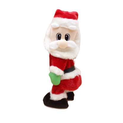 Kuschelige Weihnachtsmann Dekorationsfigur Brehn