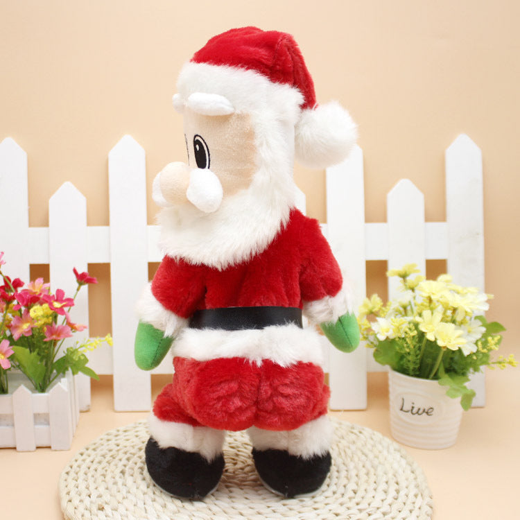 Kuschelige Weihnachtsmann Dekorationsfigur Brehn