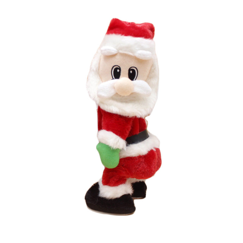 Kuschelige Weihnachtsmann Dekorationsfigur Brehn