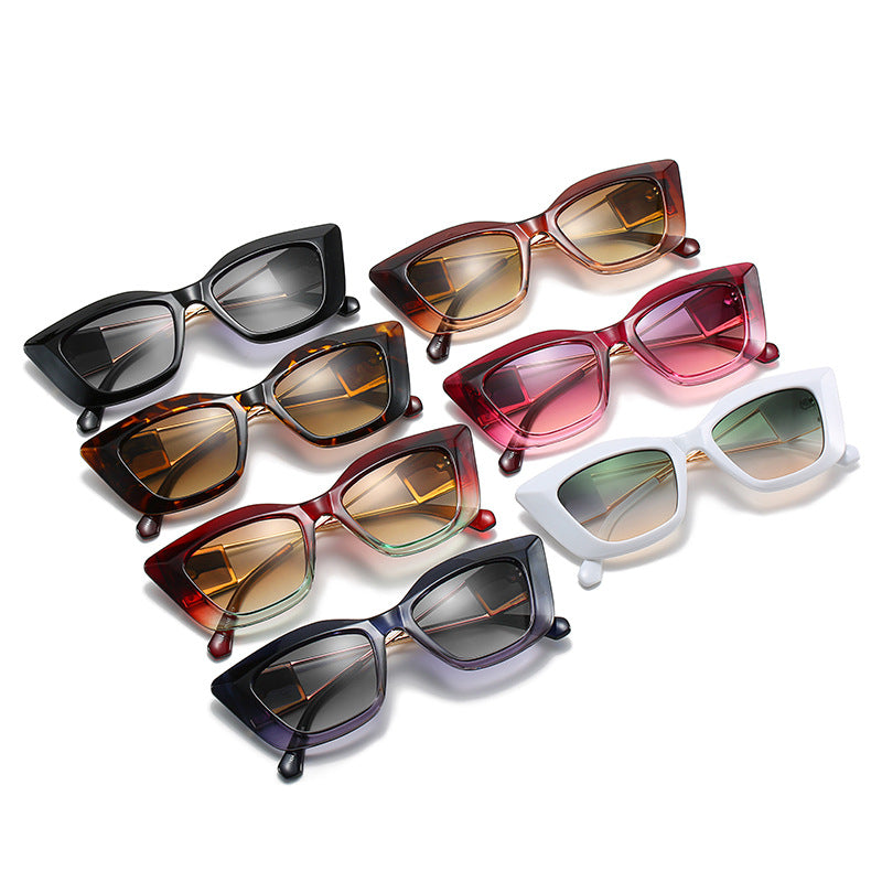 Übergroße Mode-Sonnenbrille mit einzigartigem geometrischem Rahmen Brehn