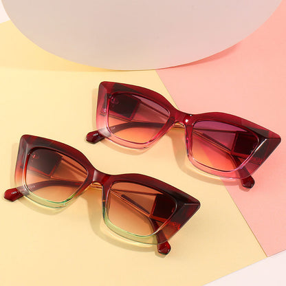 Übergroße Mode-Sonnenbrille mit einzigartigem geometrischem Rahmen Brehn