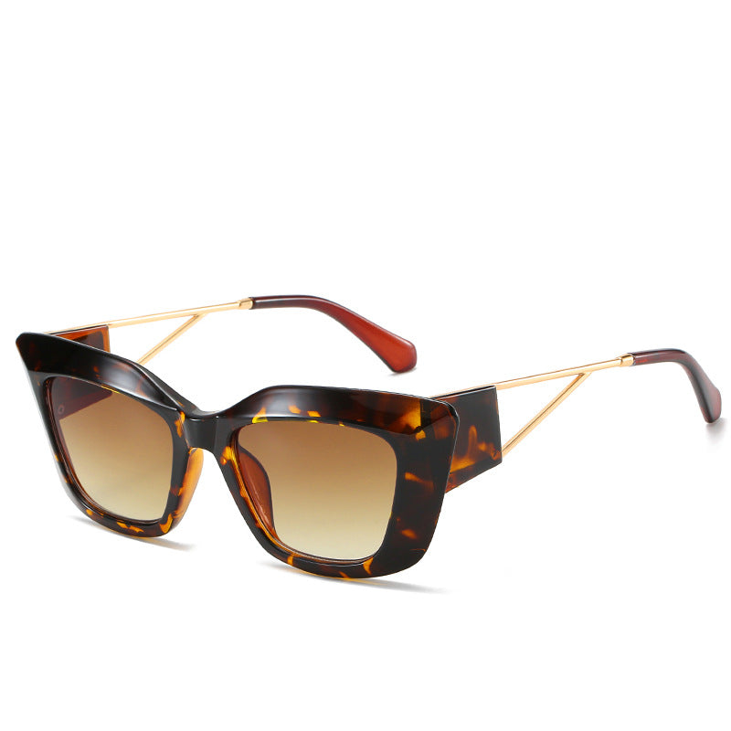Übergroße Mode-Sonnenbrille mit einzigartigem geometrischem Rahmen Brehn