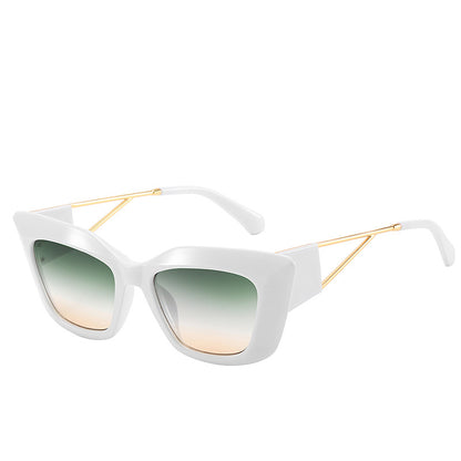 Übergroße Mode-Sonnenbrille mit einzigartigem geometrischem Rahmen Brehn