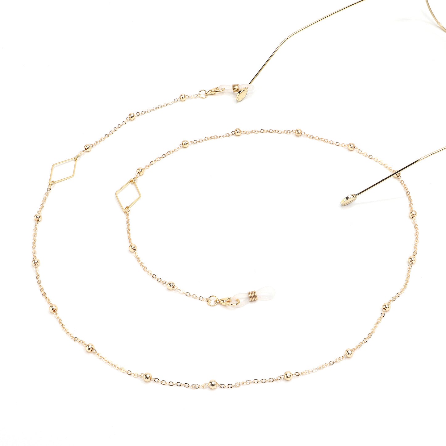 Eleganter goldener Kettenbrillenhalter Brehn
