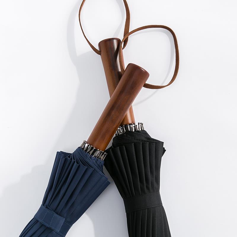 Damen eleganter Automatik-Faltschirm mit ergonomic Design und großem Schirmdach Brehn