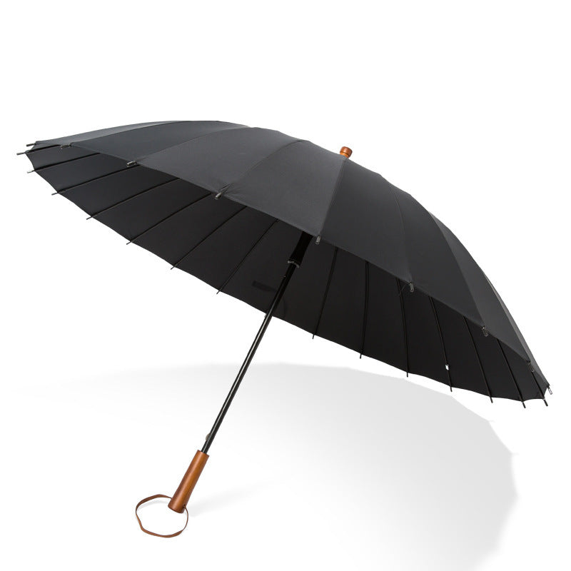 Damen eleganter Automatik-Faltschirm mit ergonomic Design und großem Schirmdach Brehn