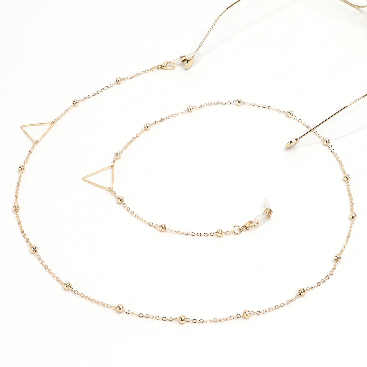 Eleganter goldener Kettenbrillenhalter Brehn