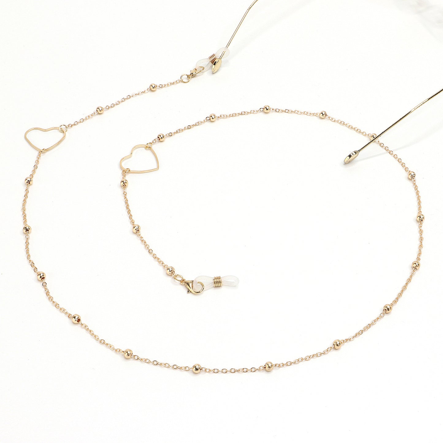 Eleganter goldener Kettenbrillenhalter Brehn