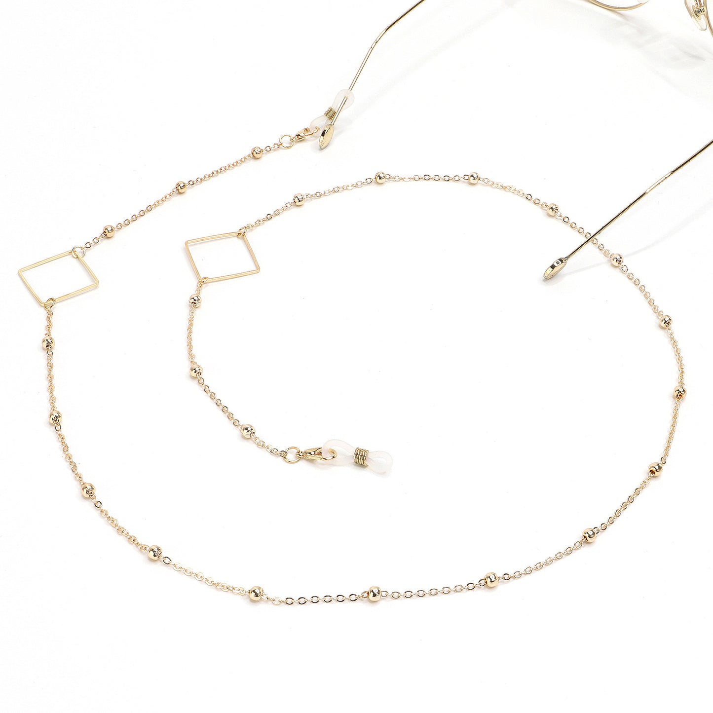 Eleganter goldener Kettenbrillenhalter Brehn